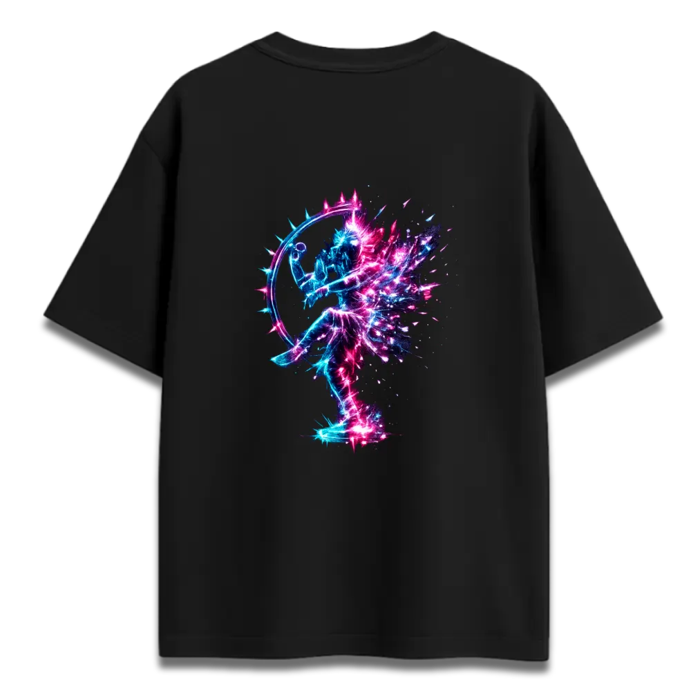 Oversized Graphic T-Shirt | Shiva Tandav Design | Premium 260 GSM Cotton Streetwear India