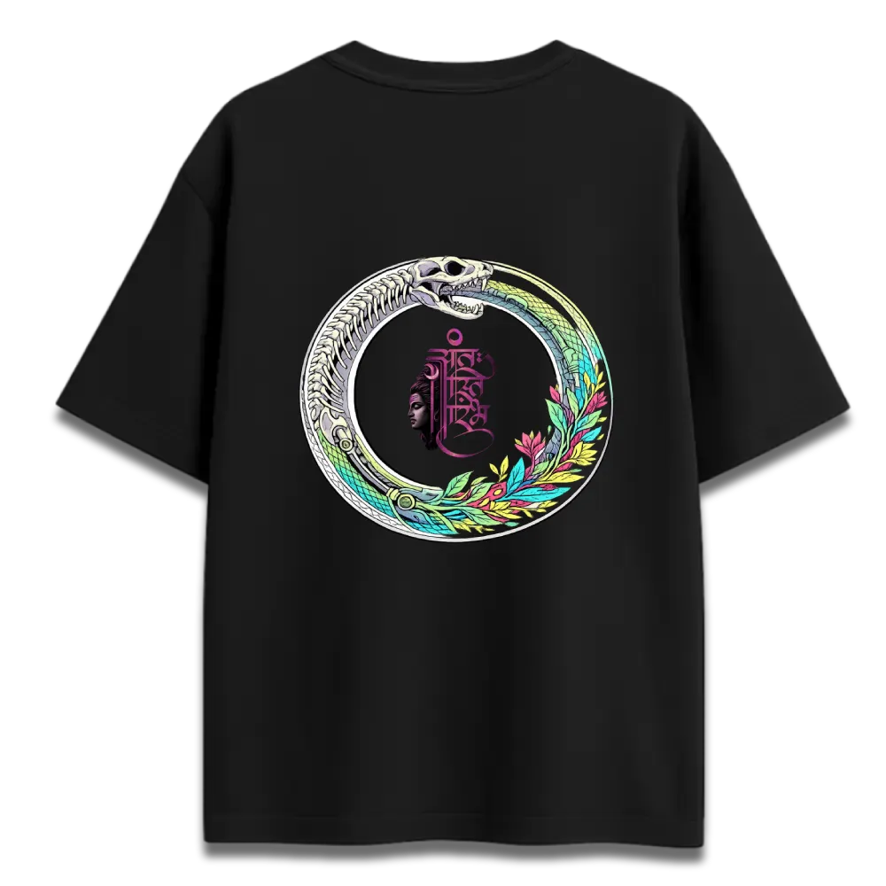 Oversized Graphic T-Shirt | Anant Asti Prarambh Shiva Design | Premium 260 GSM Cotton Streetwear India