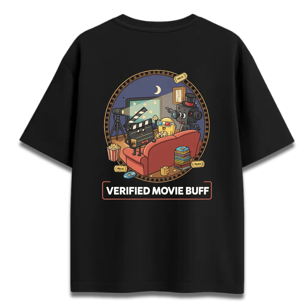 Oversized Graphic T-Shirt | Movie Buff Design | Premium 260 GSM Cotton Streetwear India