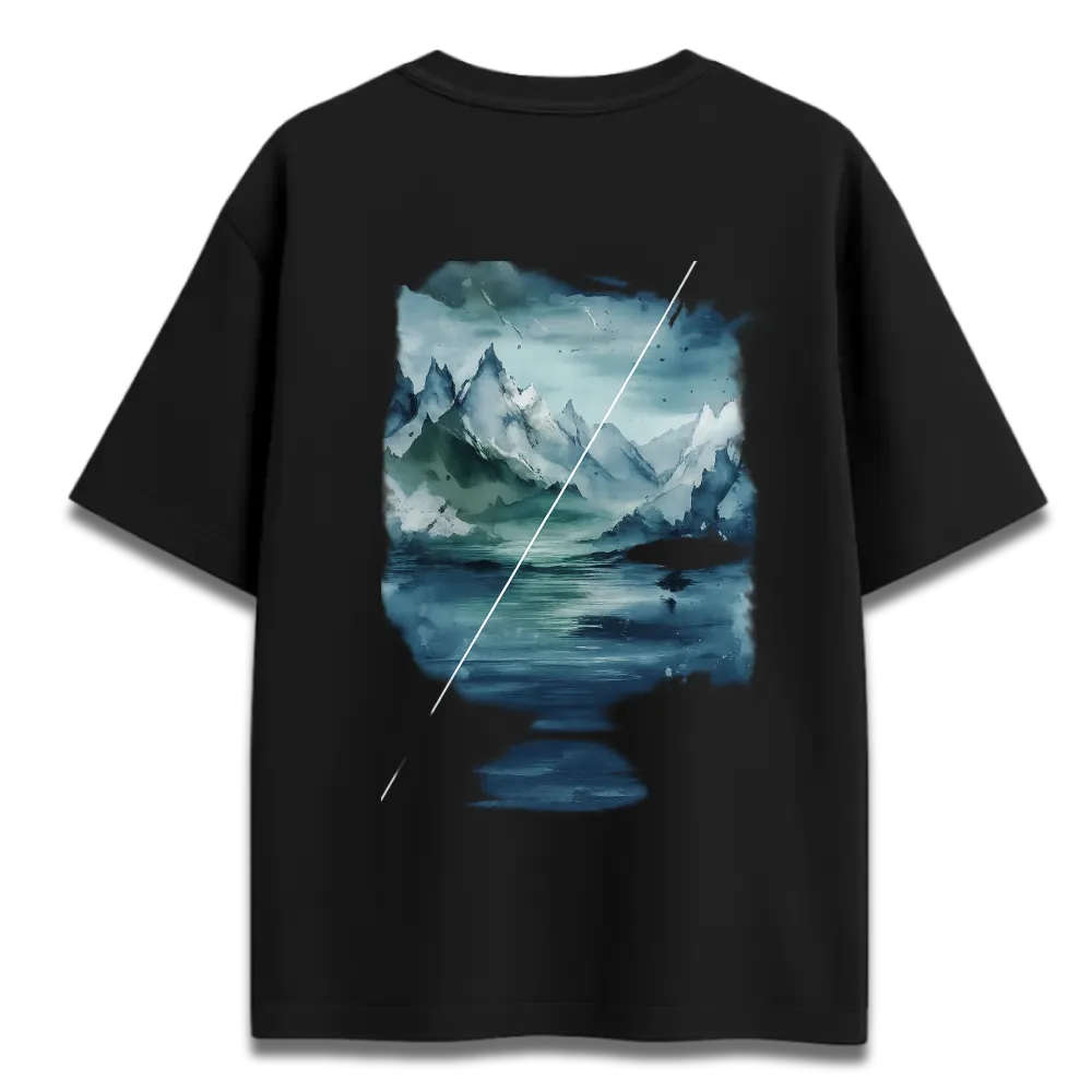 Oversized Graphic T-Shirt | Freezing Waters Design | Premium 260 GSM Cotton Streetwear India
