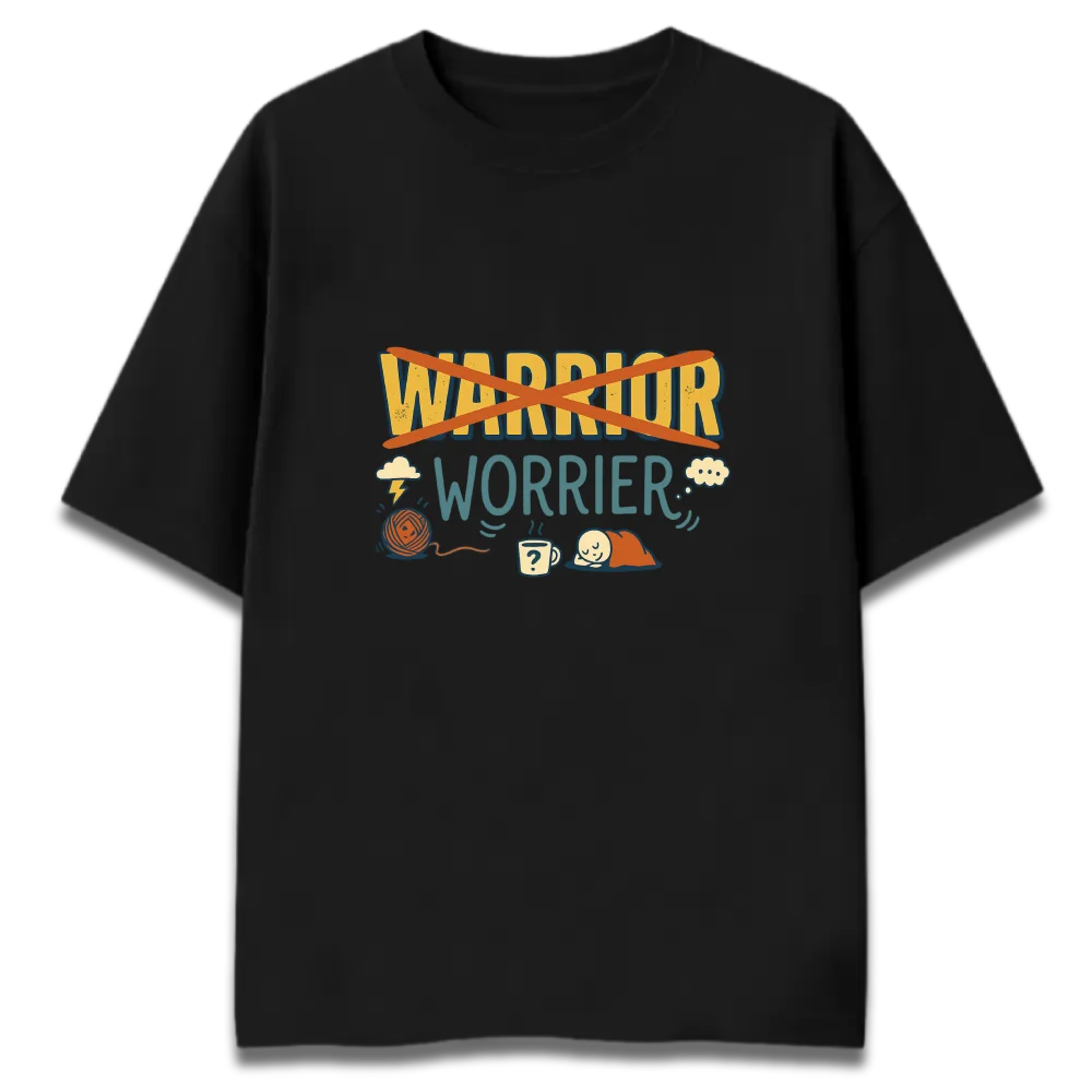 Oversized Graphic T-Shirt | Worrier Design | Premium 260 GSM Cotton Streetwear India