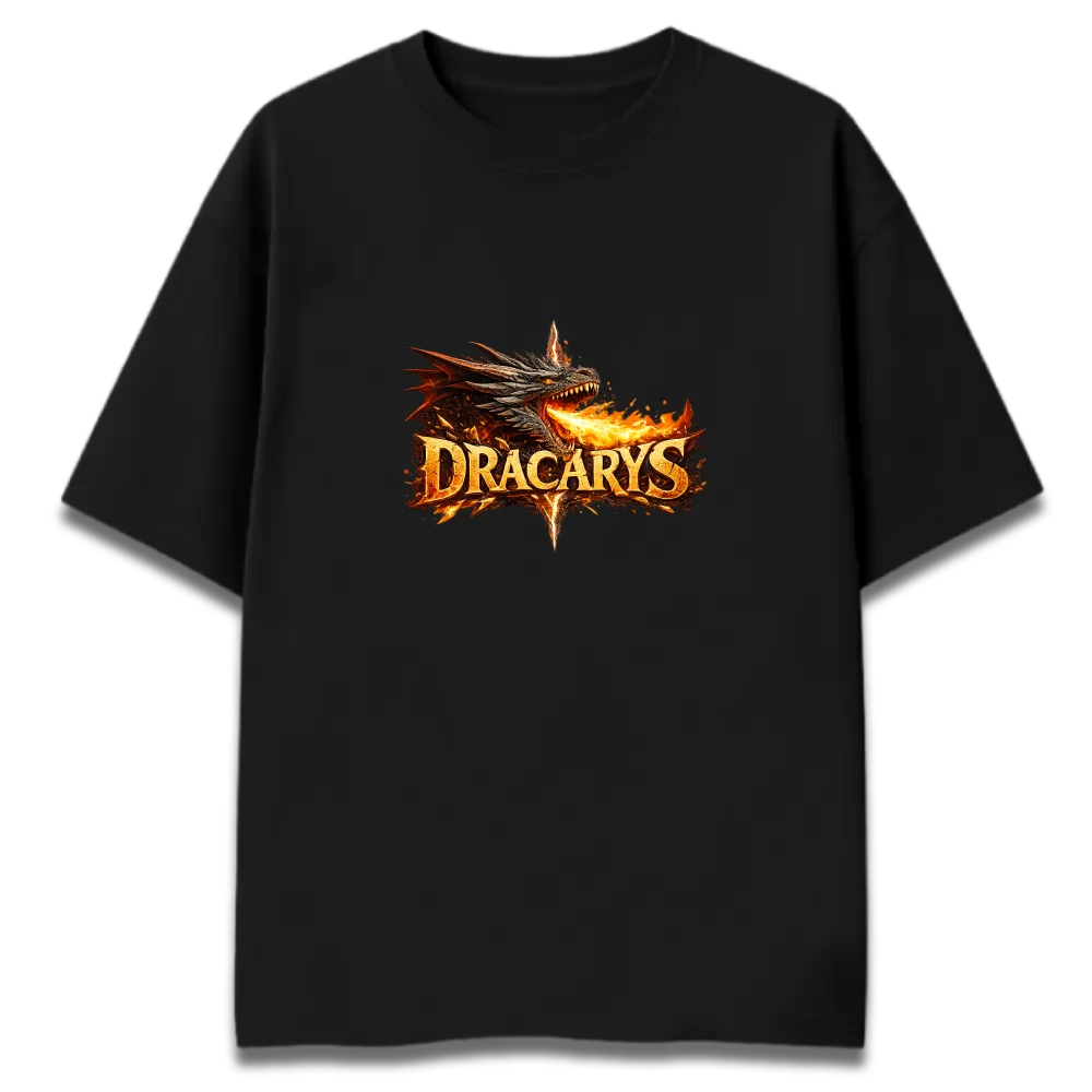 Oversized Graphic T-Shirt | Game of Thrones Dracarys Design | Premium 260 GSM Cotton Streetwear India