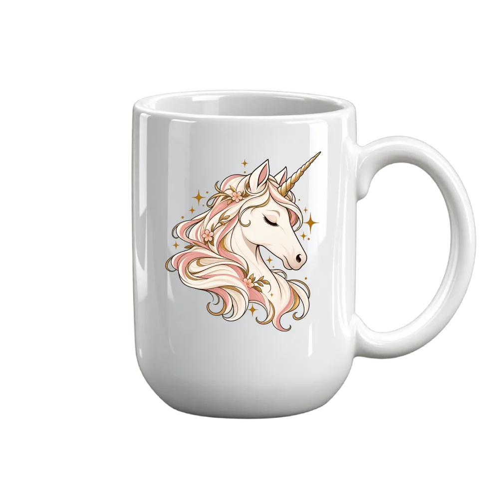 Graphic Mug | Golden Horn Unicorn Design | MONÉ