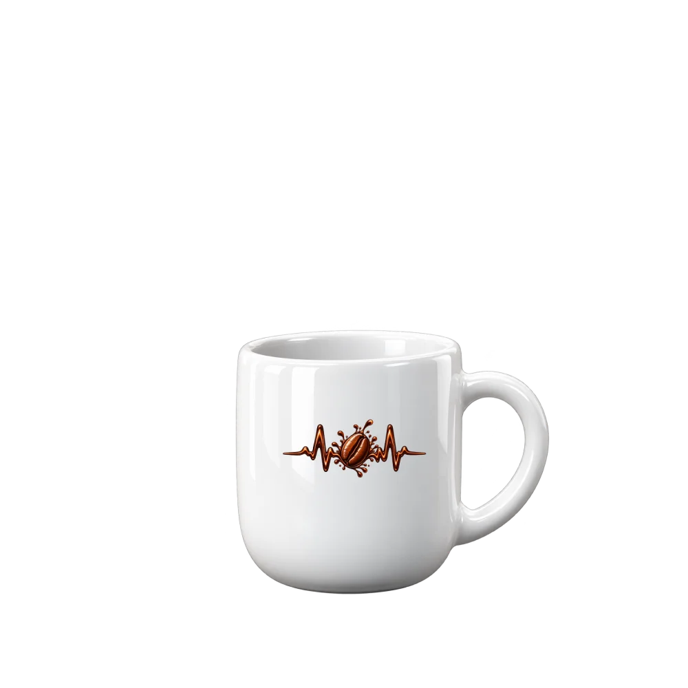 Graphic Mug | Coffee Heartbeat Design | MONÉ