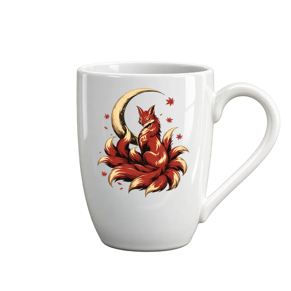 Graphic Mug | Tsukiyo Kitsune Design | MONÉ