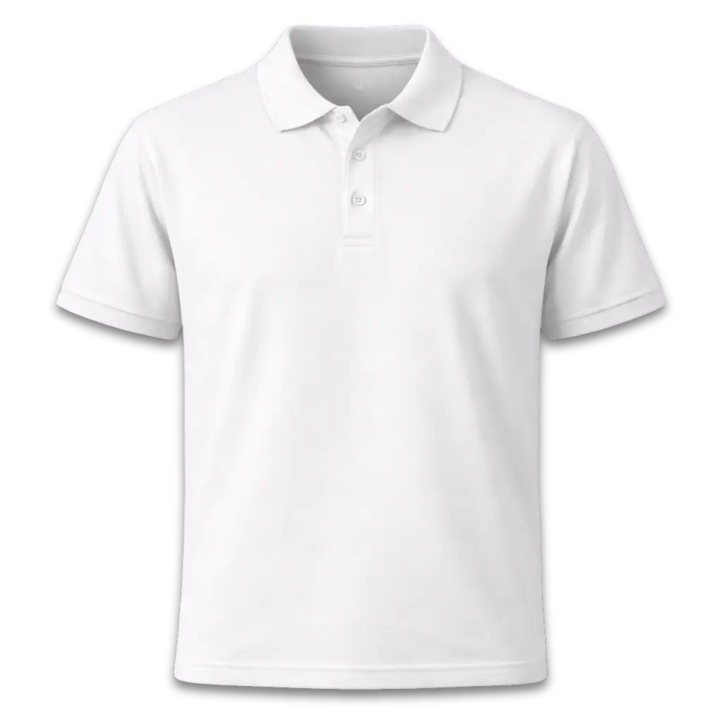 Cotton Polo T-Shirt | White | 250 GSM Pique Premium Cotton India