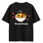 biyrani heals backside biryani lovers tshirt