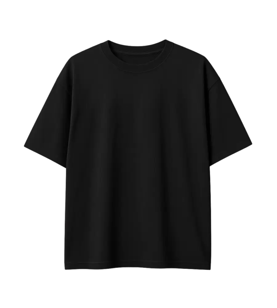 black oversized front