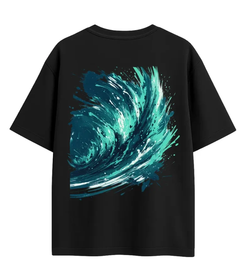 emerald waves abstract