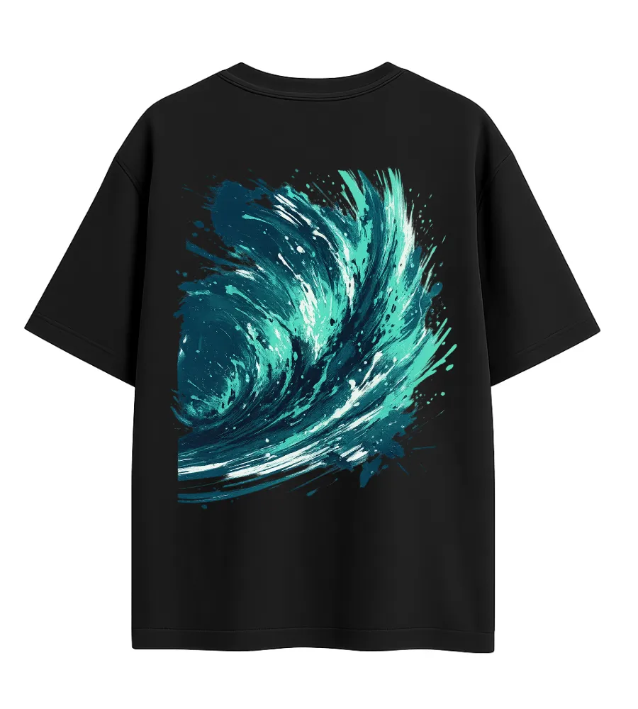 emerald waves abstract