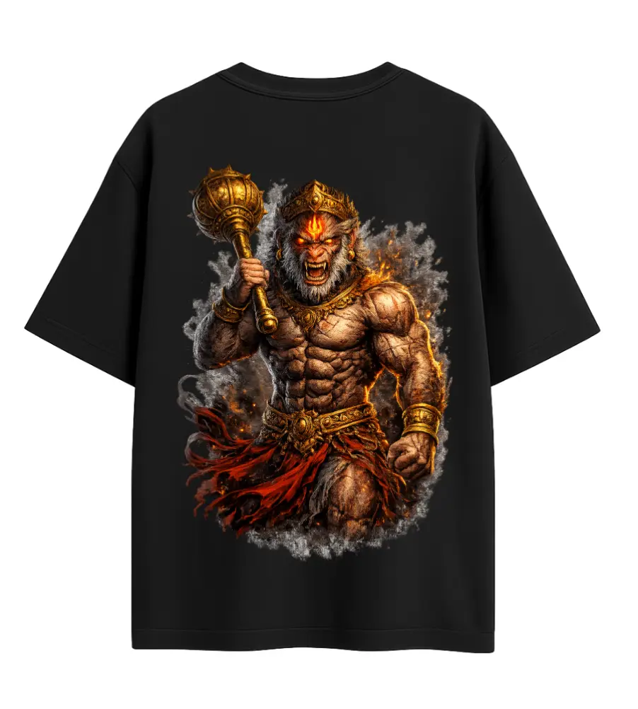 hanuman mahaveer backside mockup