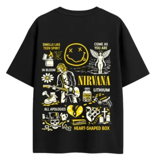 nirvana rock band tshirt