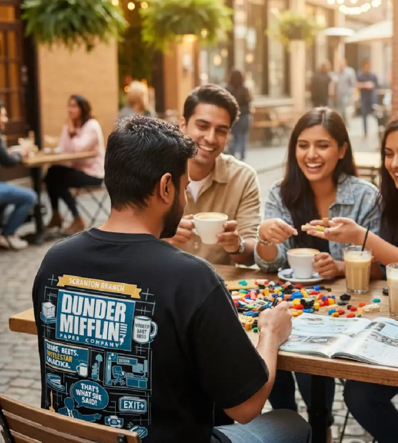 the office, corporate life, office memes, office oversized tshirts, black, michael scott, dwight, dundie