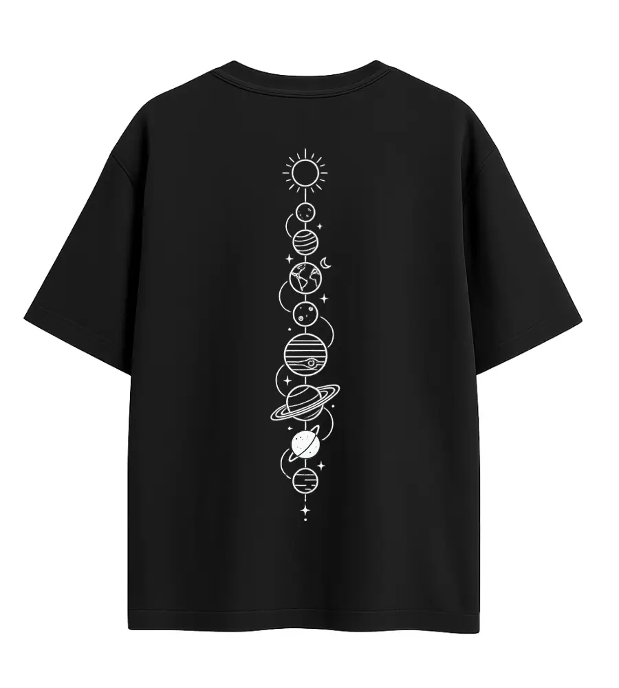 solar system spine backside mockup