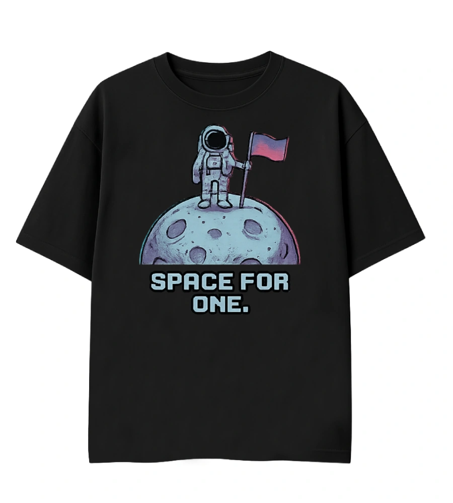 space for one frontside space for one introvert tshirt