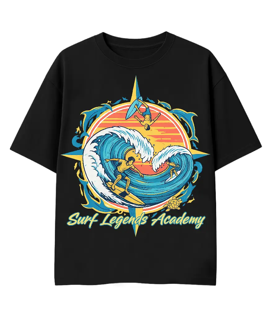 surfing legends beach tshirt