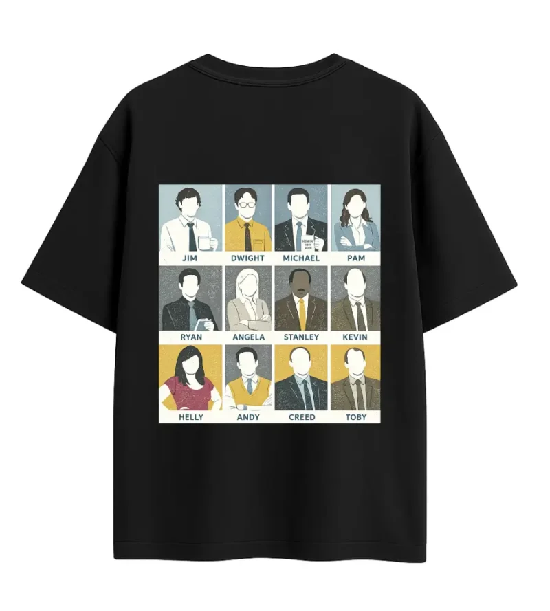 the office characters backside mockup