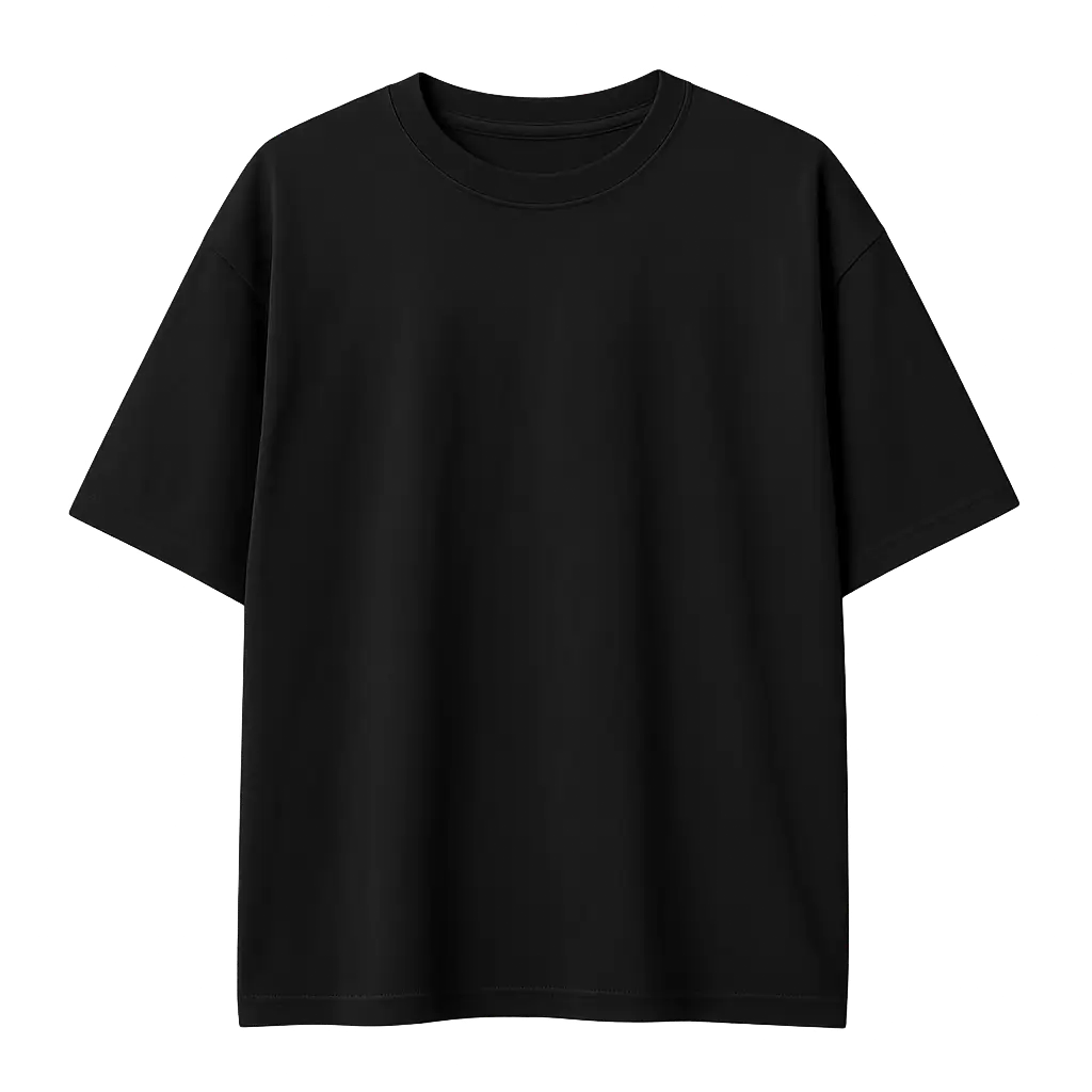 Black oversized front