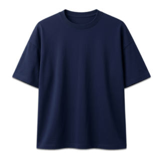 Core Heavyweight Oversized Tee - Dark Navy Blue